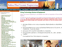 Tablet Screenshot of italian-thaiceramics.com